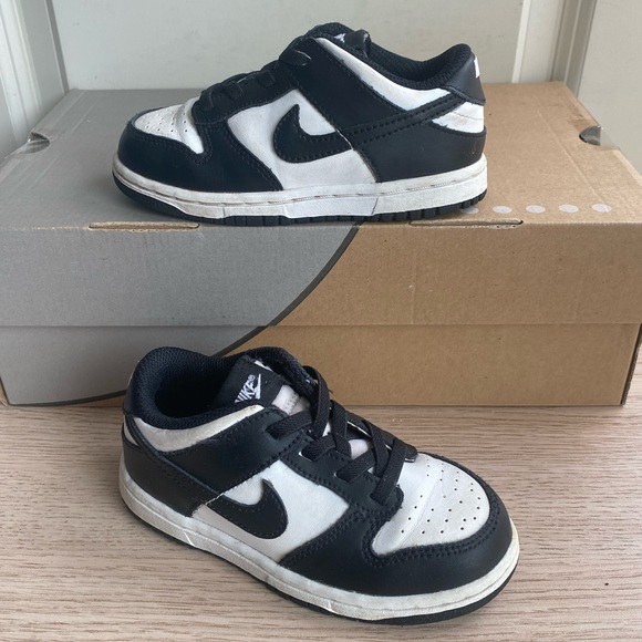 Nike Dunk “Panda” Toddler Sneakers - SZ 9 C - Picture 1 of 15